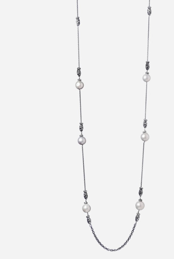 Collana Pura con perle e shiva lingam