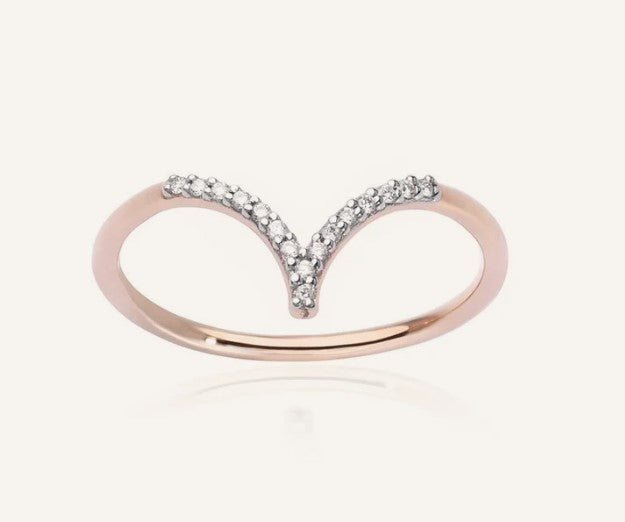Anello White Chevron