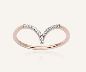 Anello White Chevron