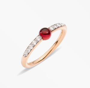 Anello Mama non Mama Granato