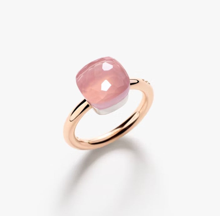 ANELLO NUDO CLASSIC QUARZO ROSA