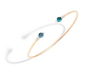 Bracciale Mama non Mama Topazio blu Londra e Diamanti