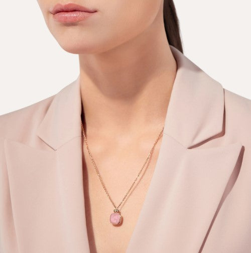 Collana Pomellato Nudo Quarzio Rosa