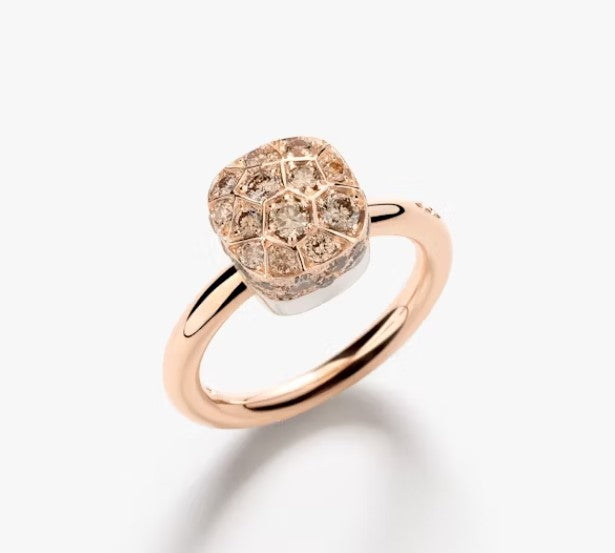 Nudo solitaire diamanti Brown
