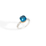 Carica l&#39;immagine nel visualizzatore di Gallery, Anello Nudo Petit Topazio London/turchese/diamanti - Mendes Gioielli Shop online
