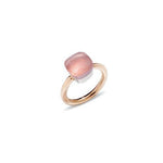 Carica l&#39;immagine nel visualizzatore di Gallery, ANELLO NUDO CLASSIC QUARZO ROSA POMELLATO - Mendes Gioielli Shop online
