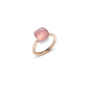 ANELLO NUDO CLASSIC QUARZO ROSA POMELLATO - Mendes Gioielli Shop online