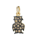 Carica l&#39;immagine nel visualizzatore di Gallery, GUFETTO DODO in diamanti brown - Mendes Gioielli srl
