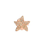 Carica l&#39;immagine nel visualizzatore di Gallery, Mono orecchino Stellina 9kt diamanti brown - Mendes Gioielli srl
