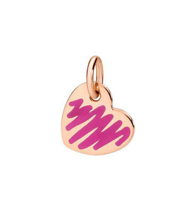 CUORE DODO SMALTO ROSA - Mendes Gioielli Shop online