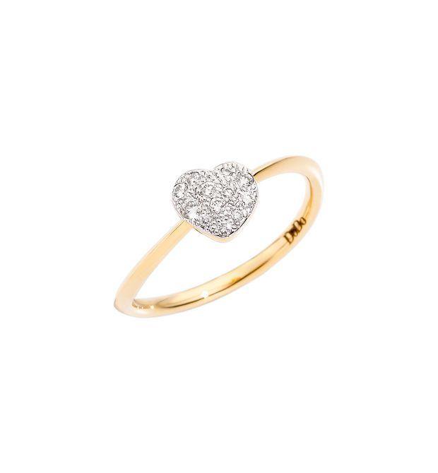 Anello Cuore Dodo piccolo in diamanti - Mendes Gioielli Shop online