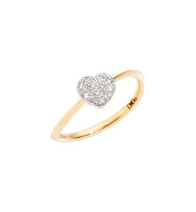 Anello Cuore Dodo piccolo in diamanti - Mendes Gioielli Shop online