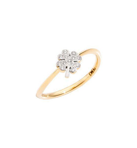 Anello Dodo Quadrifoglio in Diamanti - Mendes Gioielli Shop online