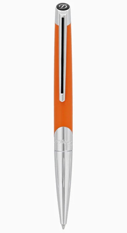 PENNA A SFERA ARANCIONE MATTE E ARGENTATA