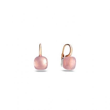 Orecchini Nudo Petit Quarzo Rosa - Mendes Gioielli srl