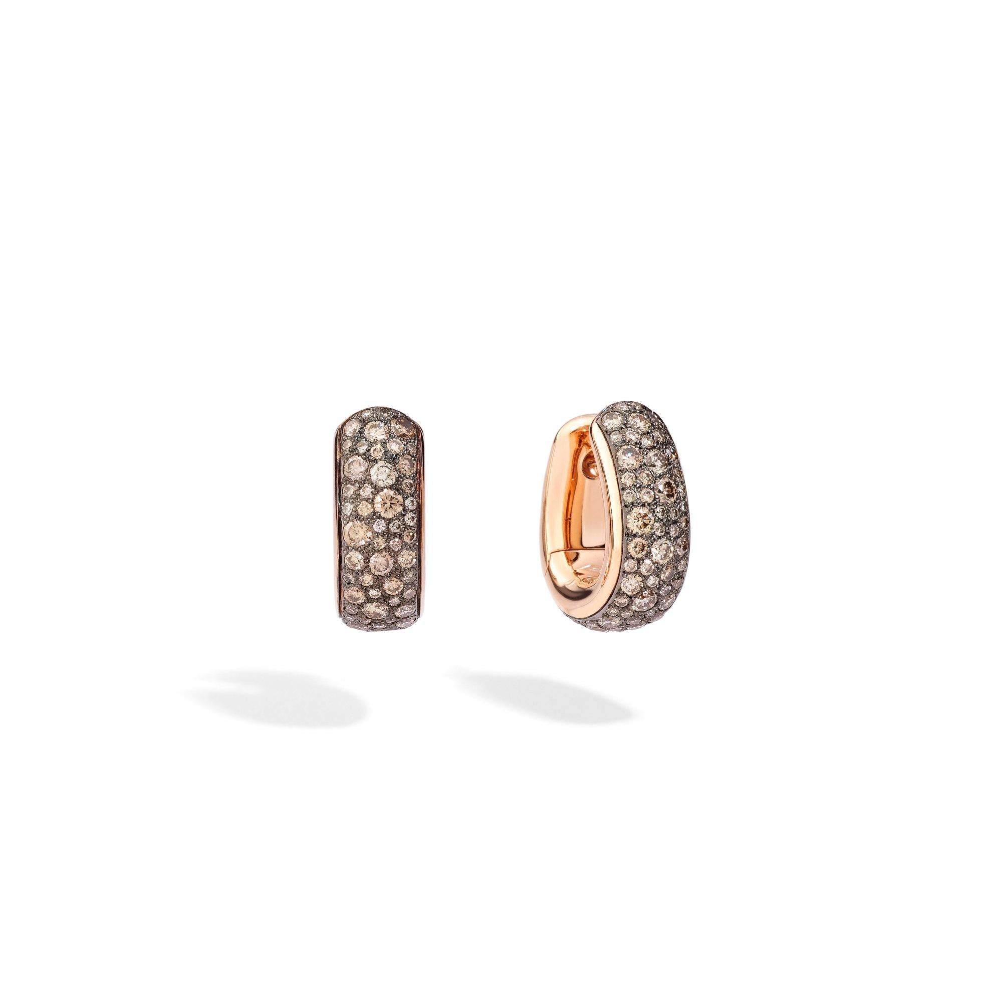 Orecchini Iconica Pomellato diamanti brown - Mendes Gioielli Shop online